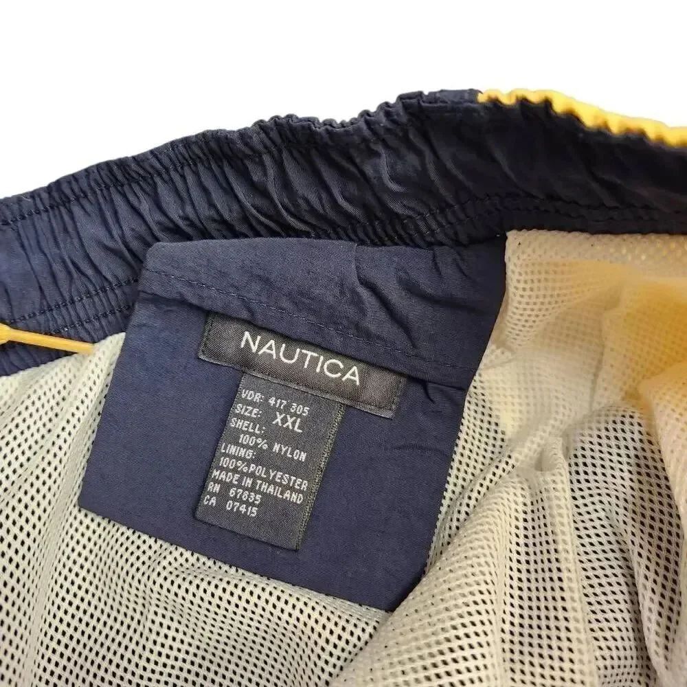 Nautica Blue White & Yellow Swim Wear Trunks Shorts on Sale 5 for 35 - Picture 5 of 9